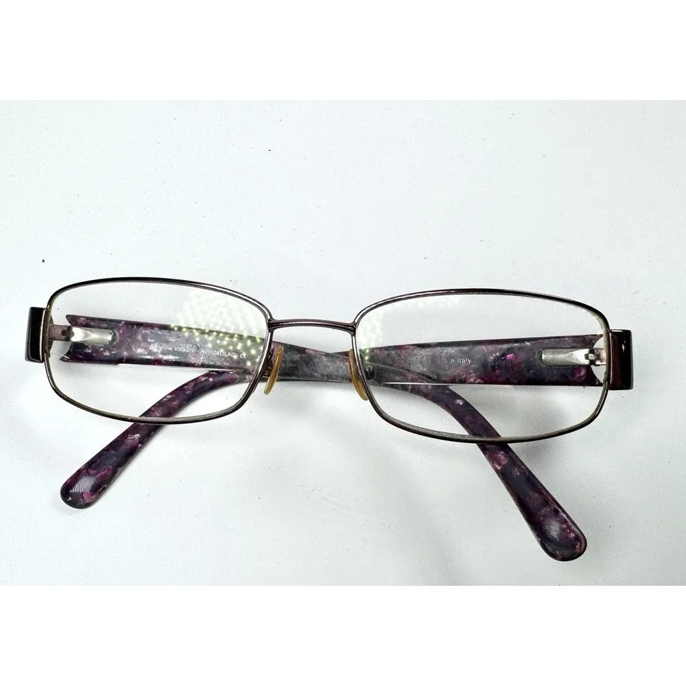 Adrienne Vittadini AV1104 Lilac Eyeglasses‎ 53-17-135 Purple Marble Frames Only